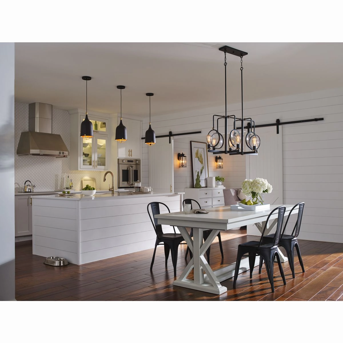 Squire Two Light Wall Lantern Black