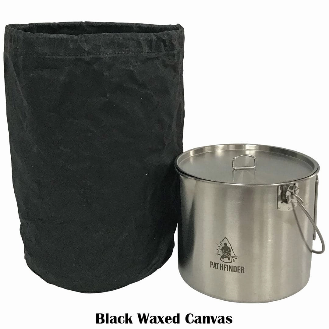 Stainless Steel 120oz. Bush Pot And Lid