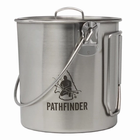Stainless Steel 1QT. Bush Pot professional grade outdoor cooking tools
