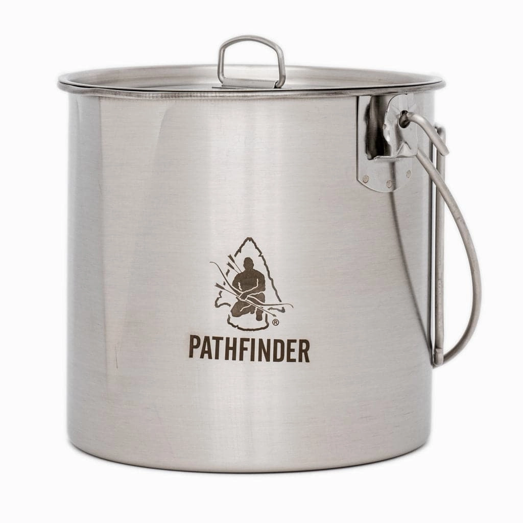 Stainless Steel 64oz. Bush Pot professional grade outdoor cooking tools