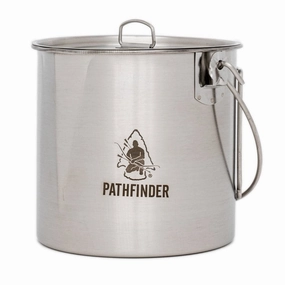 Stainless Steel 64oz. Bush Pot professional grade outdoor cooking tools
