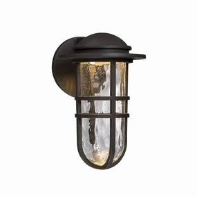 Steampunk LED Wall Light BronzeOutdoor wall sconces with motion sensor