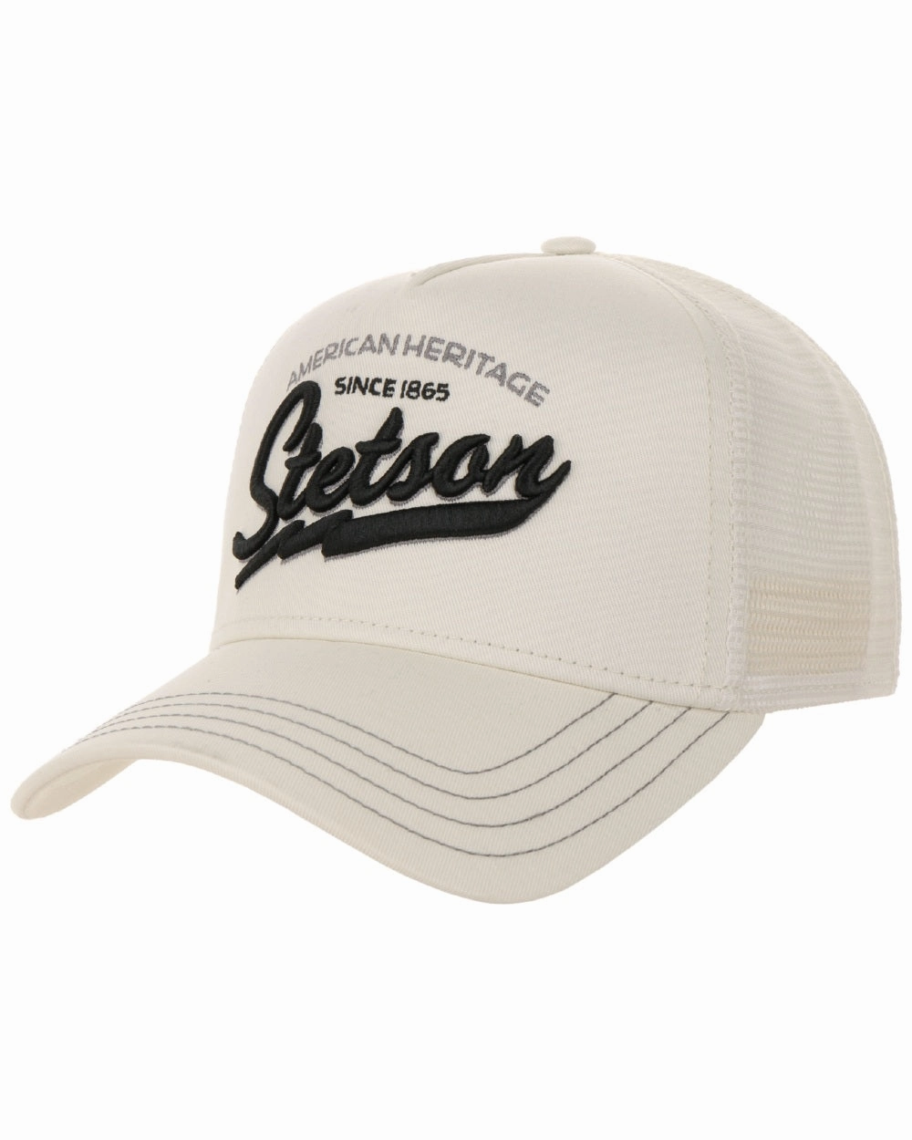 Stetson American Heritage Classic Off White Trucker Cap Exclusive Holiday Deal Limited Offer Alert