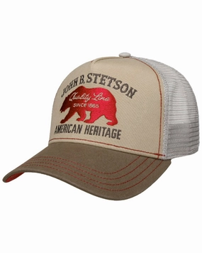 Big Savings Today Stetson Jbs Bear Beige Trucker Cap