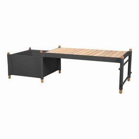 Sticks Outdoor Bench w/ PlanterDurable outdoor patio accessories