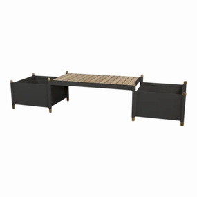 Sticks Outdoor Bench w/ Plantersoutdoor garden decorative ornaments