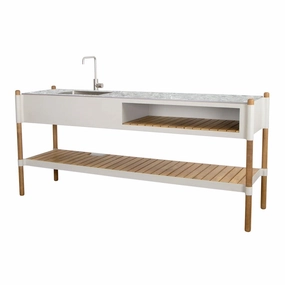 Sticks Outdoor Kitchen Module w/ Steel Sink & Ceramic Countertopoutdoor garden decorative ornaments