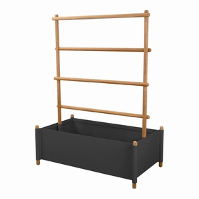 Sticks Outdoor Planter w/ RackDurable outdoor patio accessories