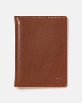Stitch & Hide Leather Atlas Passport Holder Travel Wallet - Classic Collection - Maple Brown Clearance Sale Now Clearance Alert Now