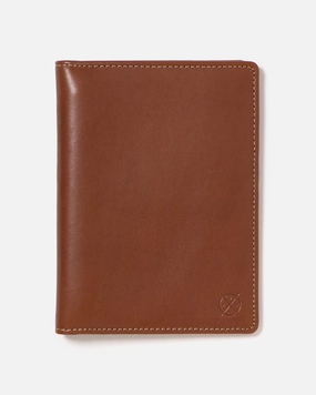 Flash Sale Alert Now Grab the Deal Now Stitch & Hide Leather Atlas Passport Holder Travel Wallet - Classic Collection - Maple Brown