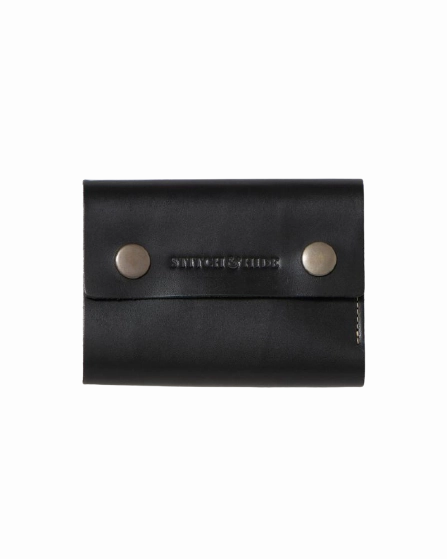 Hot Discount Deal Stitch & Hide Leather Jack Men'S Wallet Black