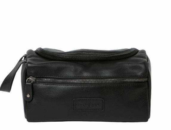 Special Deals Online Stitch & Hide Leather Jett Toiletry Bag Black
