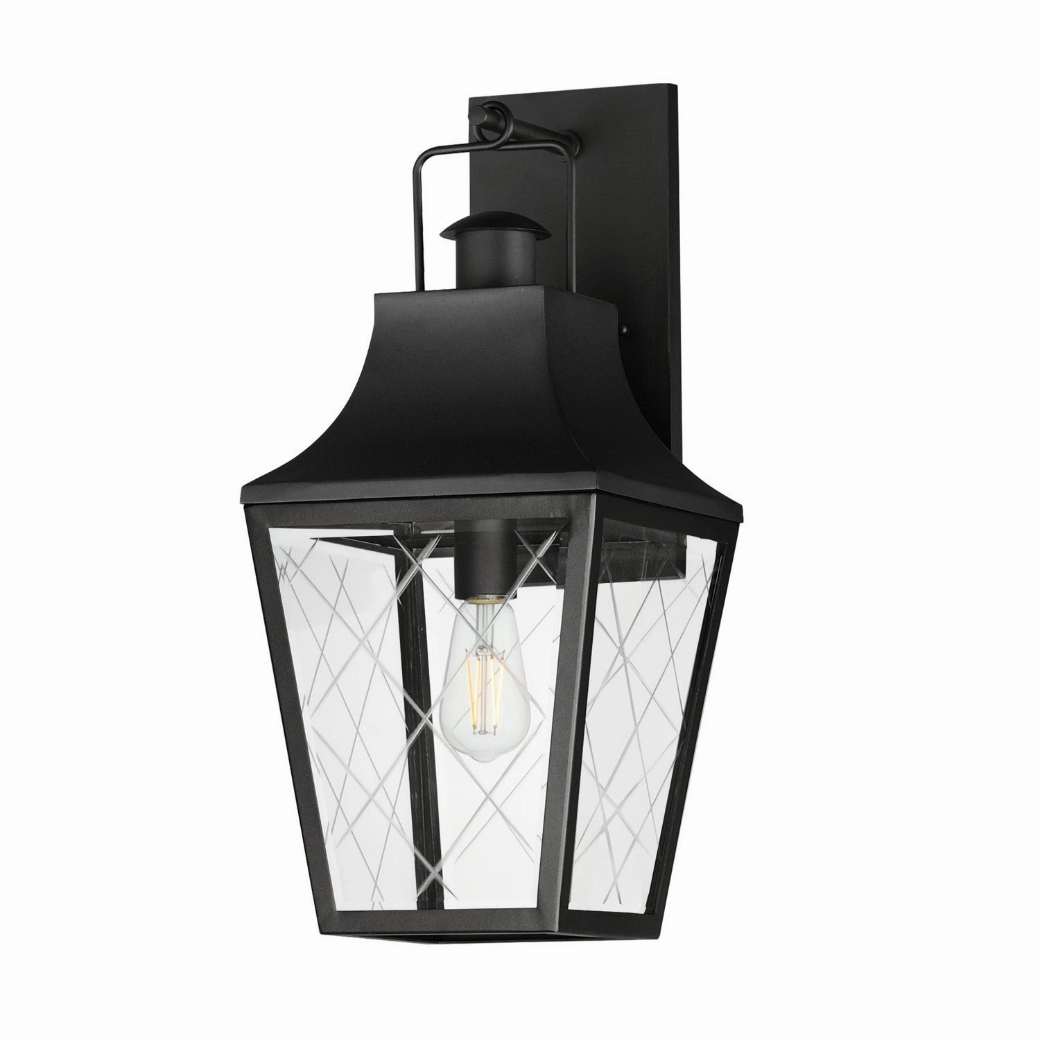 Storybook One Light Outdoor Wall Sconce BlackOutdoor wall sconces with motion sensor