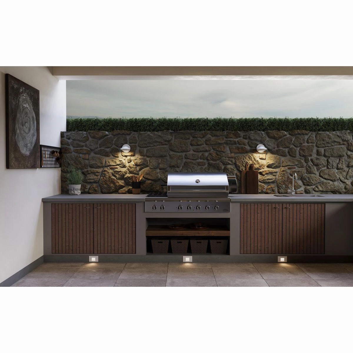Strata Led LED Wall Lantern White