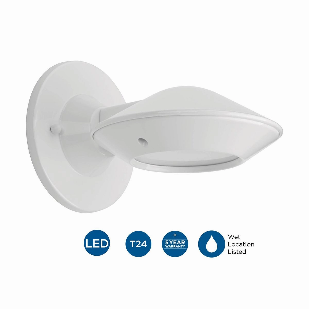 Strata Led LED Wall Lantern White