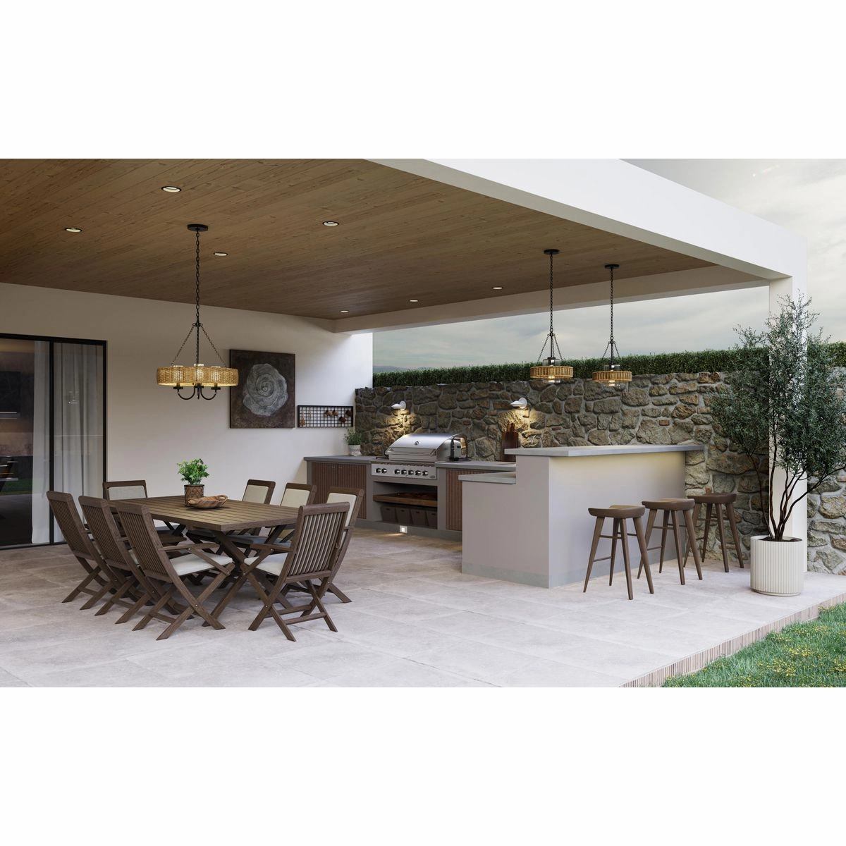 Strata Led LED Wall Lantern White