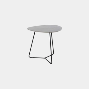 Stratus - 50cm End Table In Ceramic Effectoutdoor side table for patio furniture