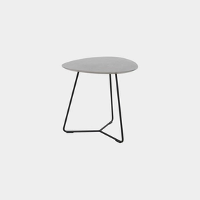 Stratus - 55cm End Table In Ceramic Effectoutdoor side table for patio furniture
