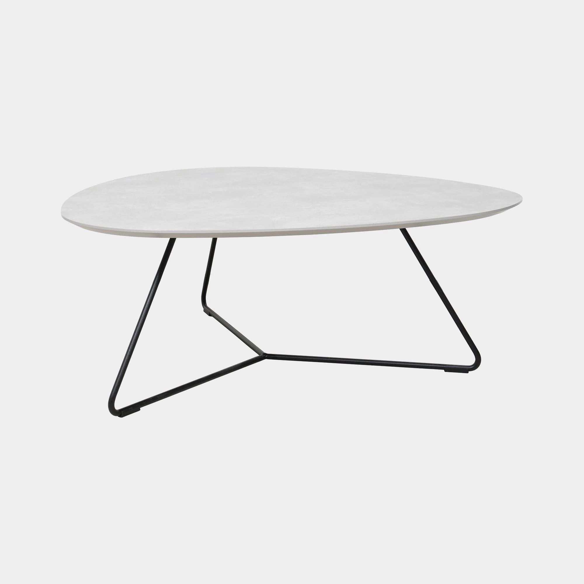 Stratus - 95cm Coffee Table In Ceramic Effectoutdoor coffee table for patio or lounge