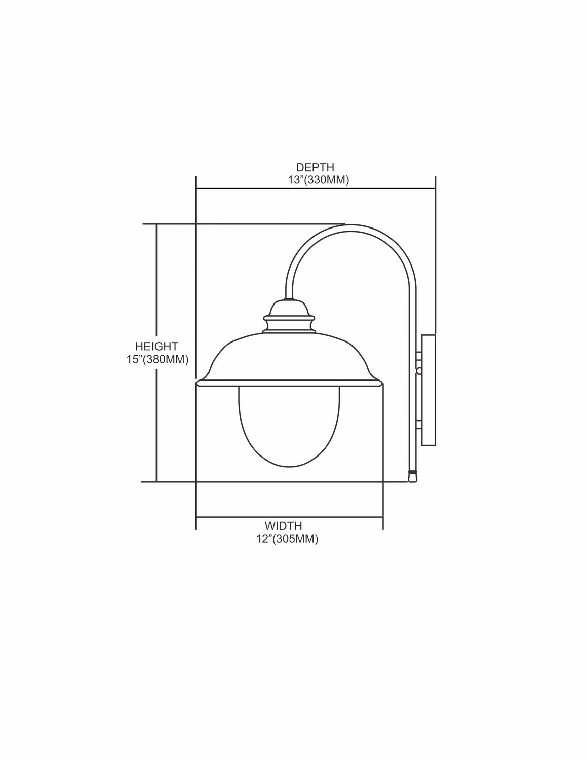 Streetside Cafe One Light Outdoor Wall Sconce Matte Black