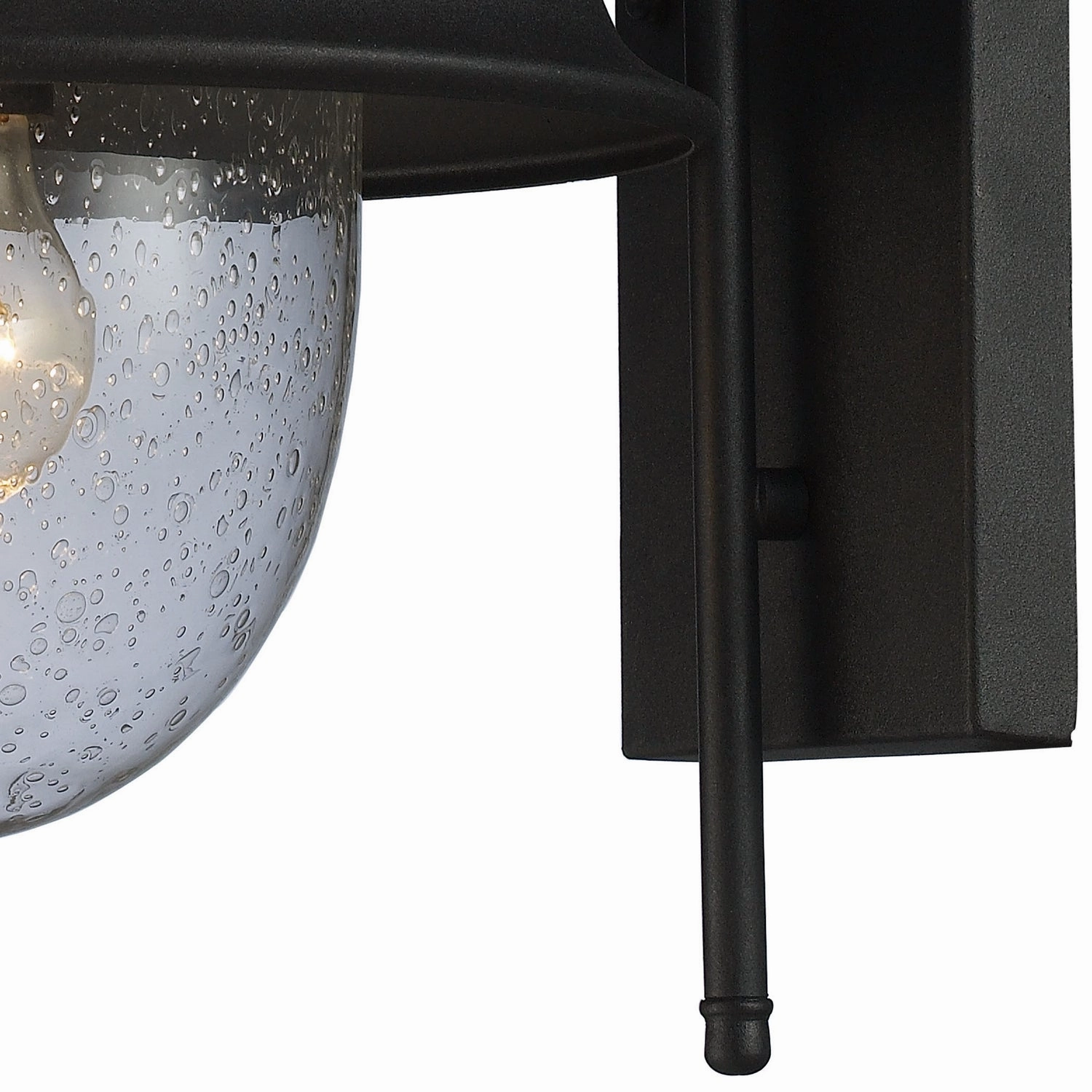 Streetside Cafe One Light Outdoor Wall Sconce Matte Black