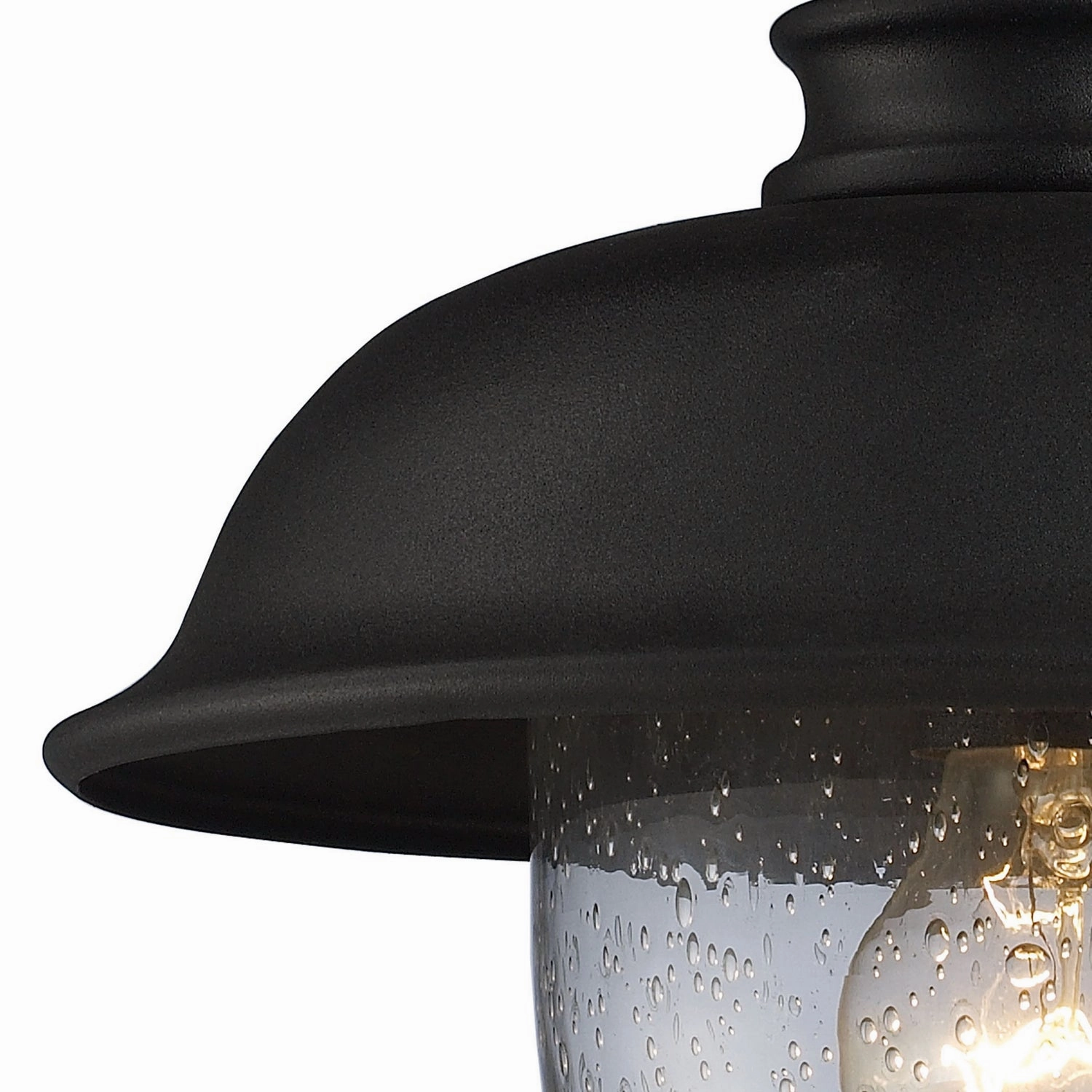 Streetside Cafe One Light Outdoor Wall Sconce Matte Black
