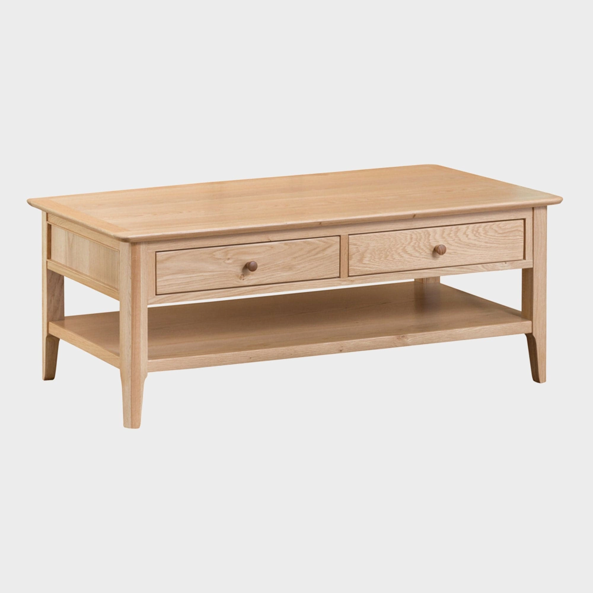 Suffolk - 2 Drawer Large Coffee Table In Oak Finishoutdoor coffee table for patio or lounge