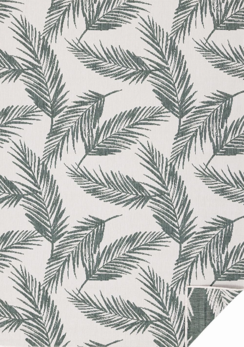 Summer Breeze 6'7" X 9'6" Outdoor Reversible Rug - Green, Leaf Motifoutdoor patio furniture set