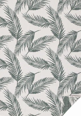 Summer Breeze 6'7" X 9'6" Outdoor Reversible Rug - Green, Leaf Motifoutdoor patio furniture set