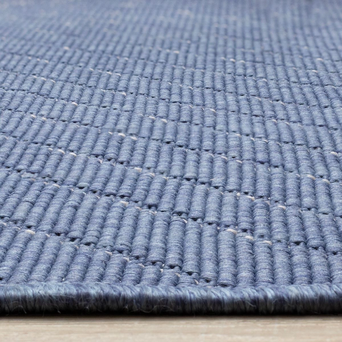 Summer Breeze 6'7" x 9'6" Outdoor Rug Traverse Stripes - Blue, White