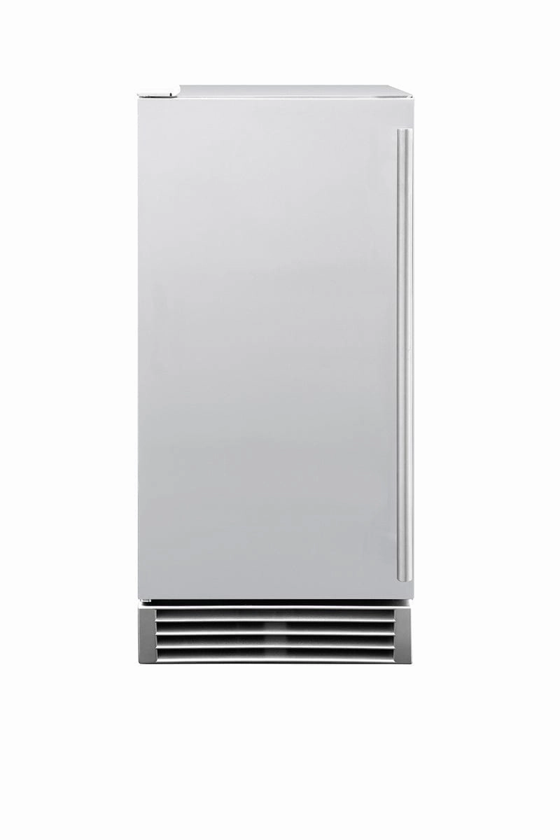 Summerset 15" UL Outdoor Rated Ice Maker w/Stainless Door SSIM-15 outdoor beverage cooler with wheels