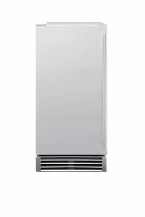 Summerset 15" UL Outdoor Rated Ice Maker w/Stainless Door SSIM-15 outdoor beverage cooler with wheels