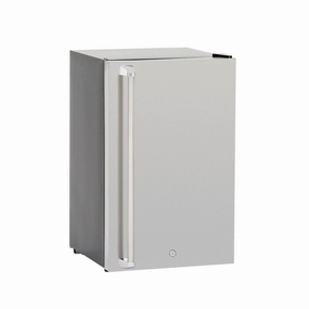 Summerset 21" 4.5 Cu.Ft. Deluxe Right/Left Hinge Compact Refrigerator outdoor beverage cooler with wheels