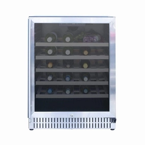 Summerset 24" Outdoor Rated Wine Cooler SSRFR-24 outdoor beverage cooler with wheels