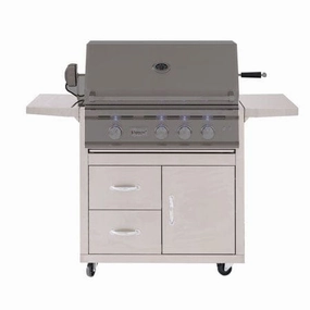 Summerset 32-inch Fully Assembled Door & 2-Drawer Combo Grill Cart for TRL Series CART-TRL32-DCStainless steel BBQ tool set