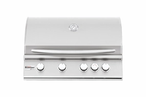 Summerset Sizzler 32" 4-Burner Built-In Gas Grill SIZ32 large capacity charcoal BBQ grills