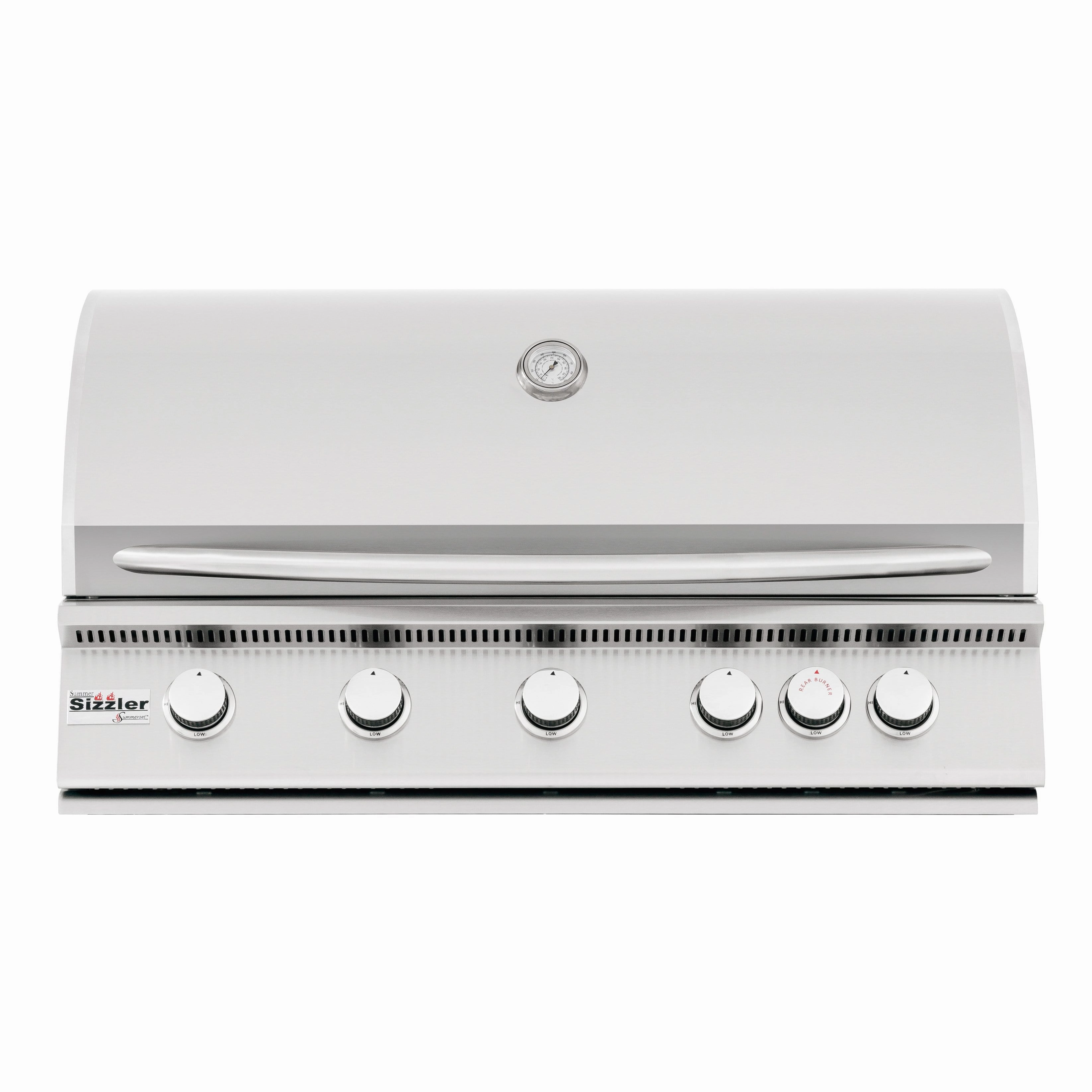 Summerset Sizzler 40" 5-Burner  Built-In Gas Grill SIZ40 large capacity charcoal BBQ grills