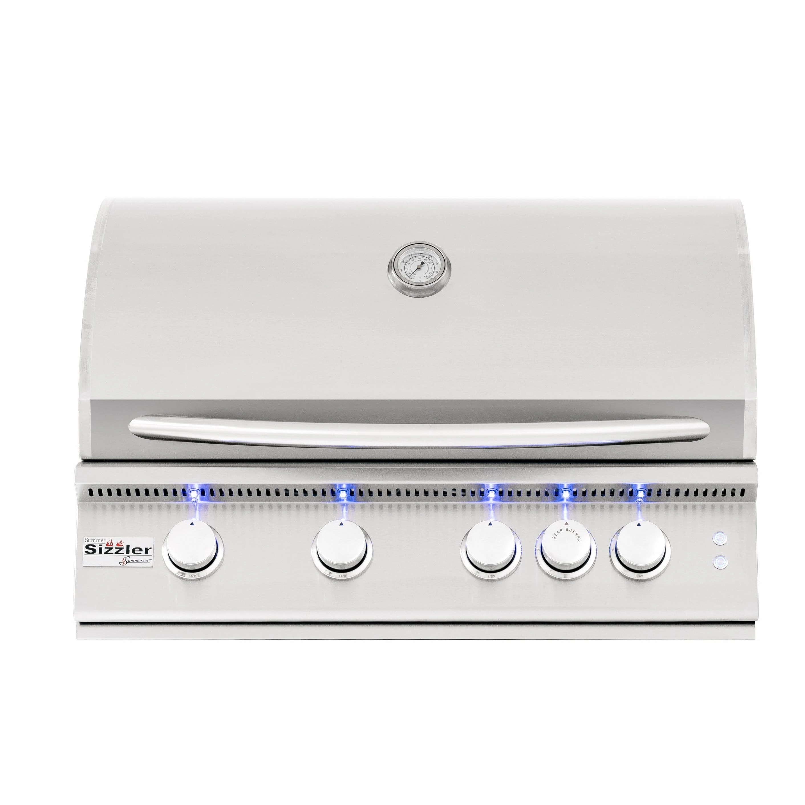 Summerset Sizzler Pro 32" 4-Burner Built-In Gas Grill SIZPRO32 large capacity charcoal BBQ grills