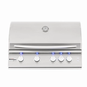 Summerset Sizzler Pro 32" 4-Burner Built-In Gas Grill SIZPRO32 large capacity charcoal BBQ grills