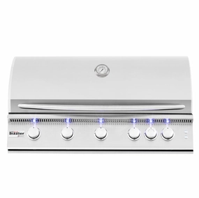 Summerset Sizzler Pro 40" 5-Burner Built-In Gas Grill SIZPRO40 large capacity charcoal BBQ grills