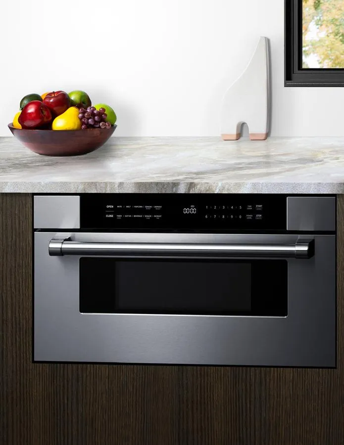 Summit MDR30SS 30" Wide Built-In Drawer Microwave