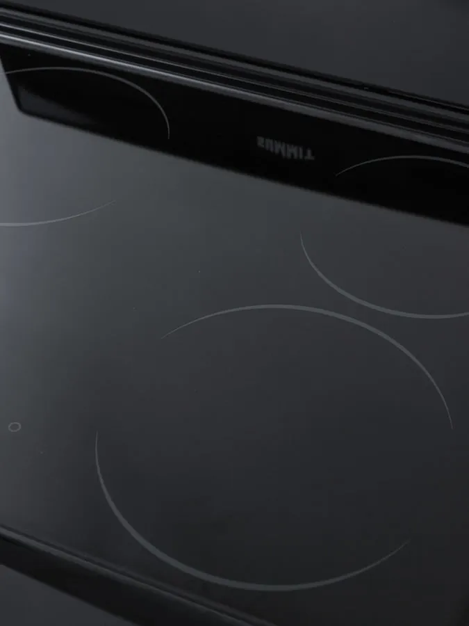 Summit REX2431B 24" Wide Smooth-Top Electric Range In Black, With Lower Storage Drawer And Oven Window; Available Winter 2018 To Replace Model Rex243B