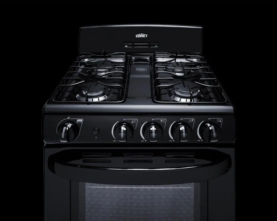 Summit RG2402B 24" Wide Gas Range