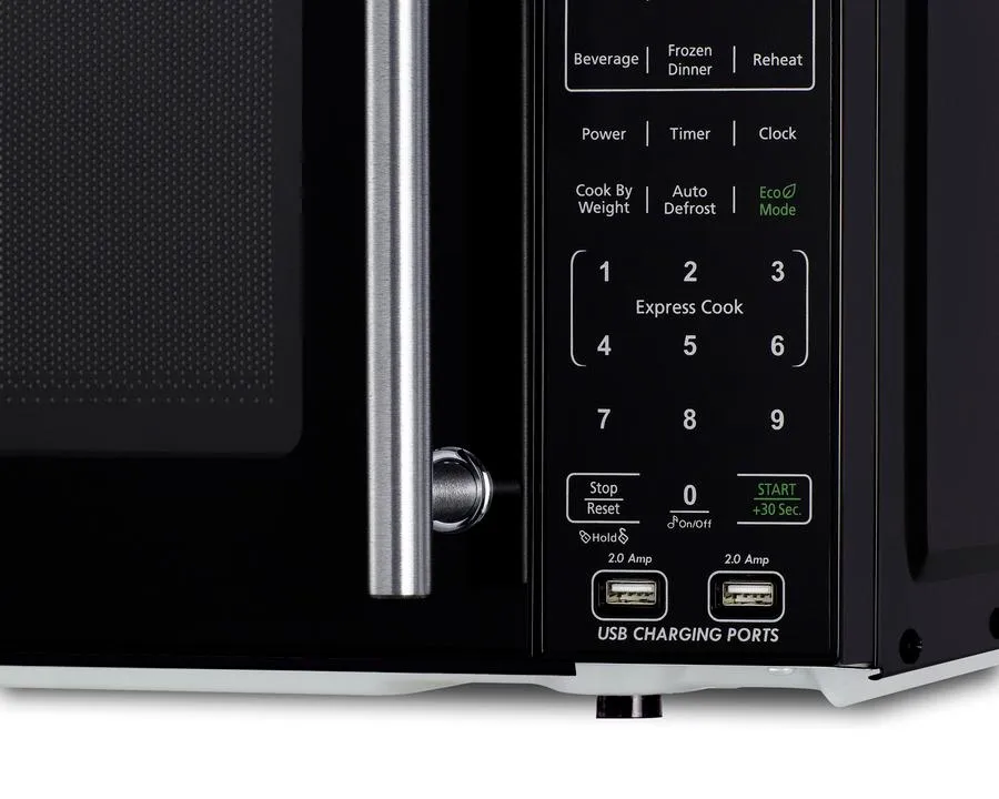 Summit SM903BSA1 Compact Microwave With Usb Ports And Allocator