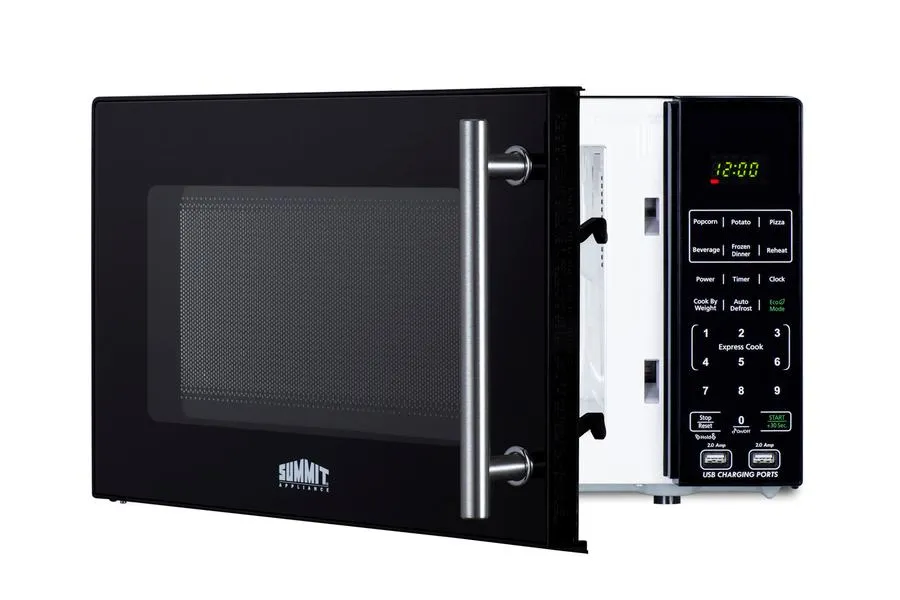 Summit SM903BSA1 Compact Microwave With Usb Ports And Allocator