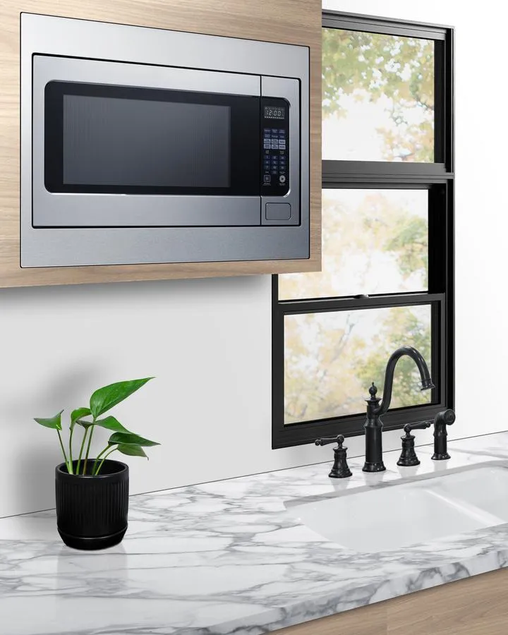 Summit SMBI27TK27 27" Wide Built-In Microwave (Trim Kit Included)