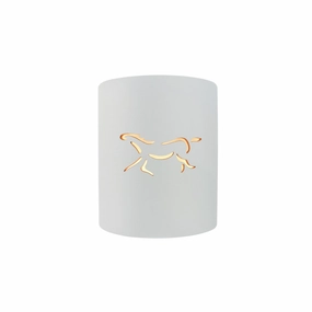Sun Dagger One Light Wall Sconce Gloss White (outside and inside of fixture)Outdoor wall sconces with motion sensor
