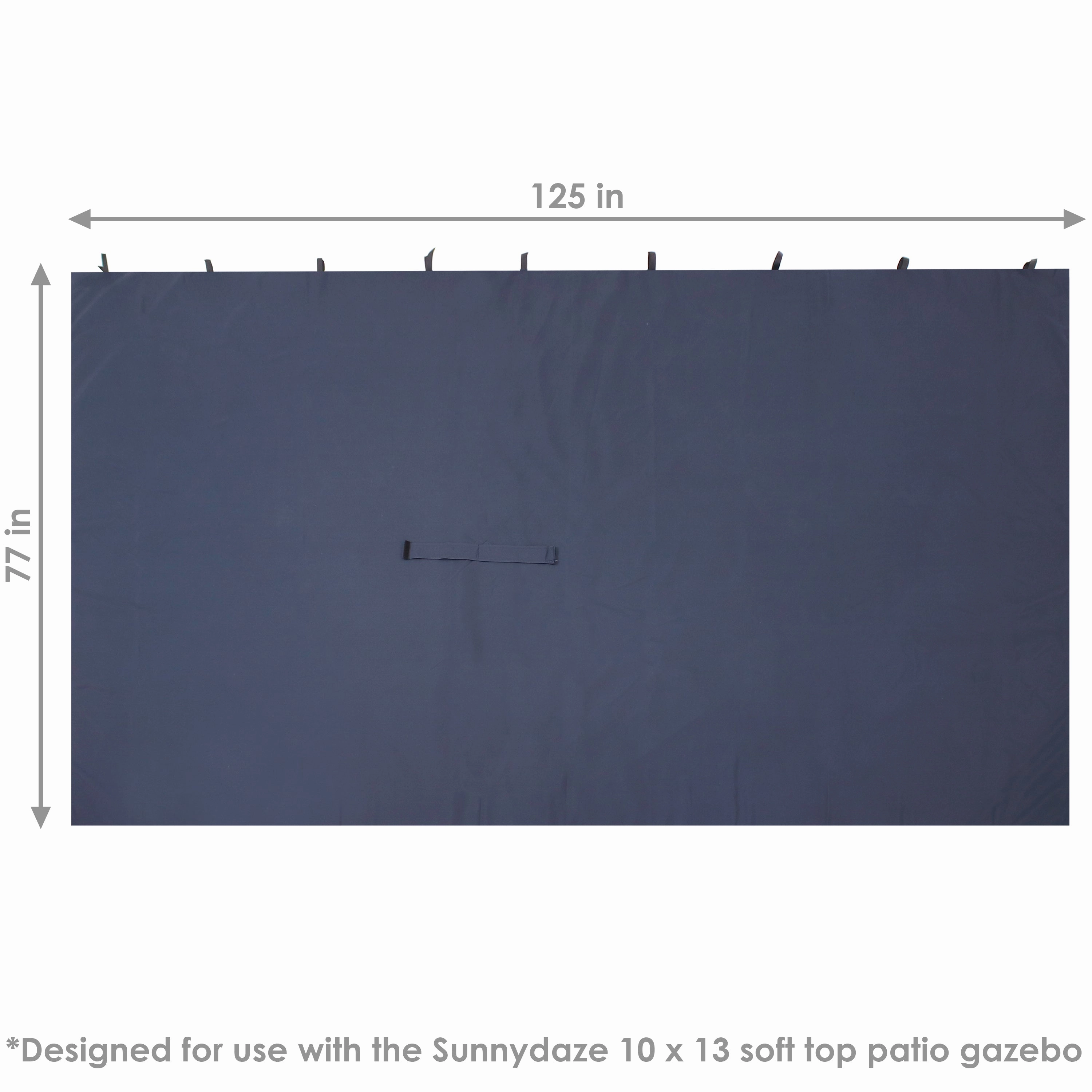 Sunnydaze 10' x 13' Gazebo 4-Piece Polyester Sidewall Set