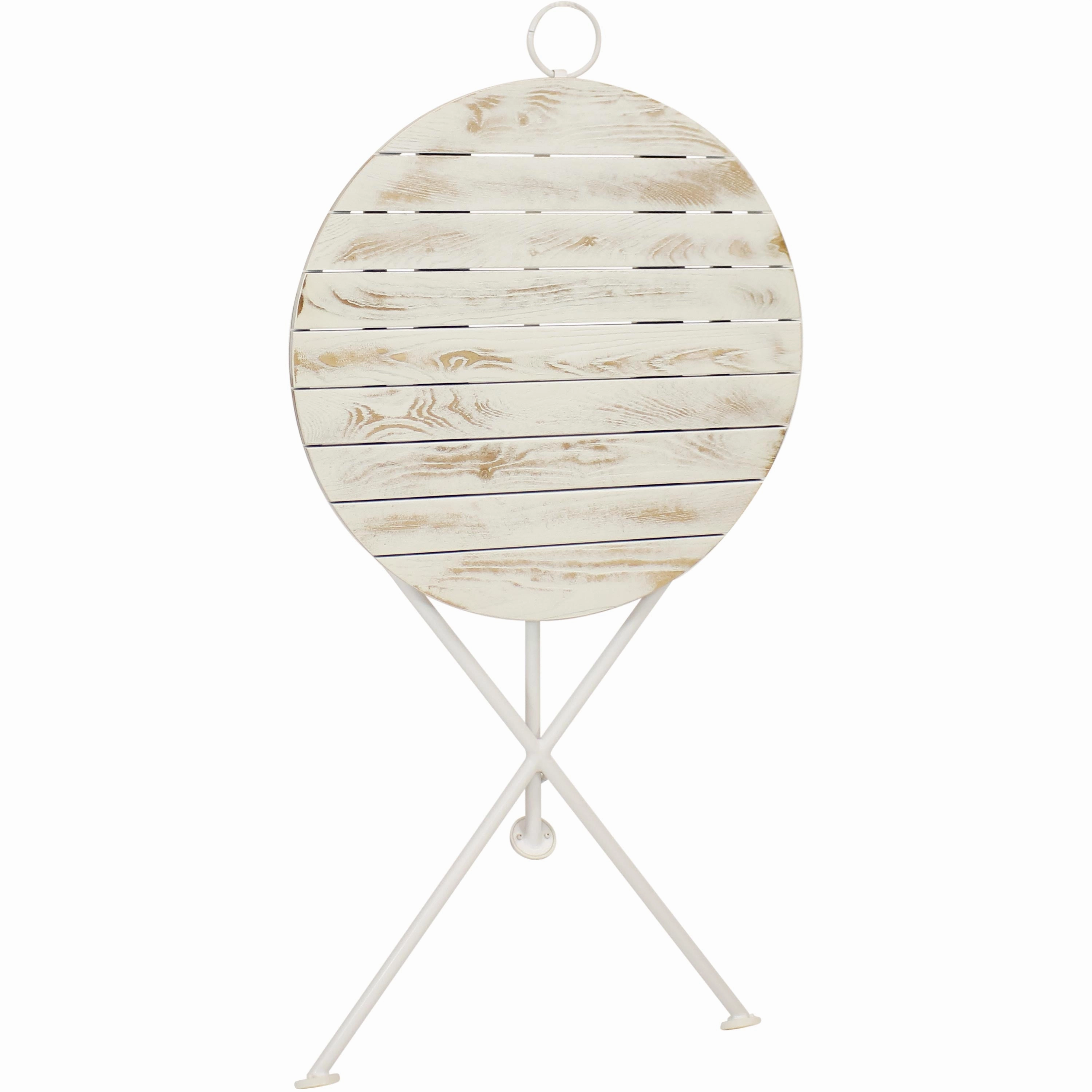 Sunnydaze Caf Couleur 3-Piece Wood Folding Bistro Table and Chair Set - Blue
