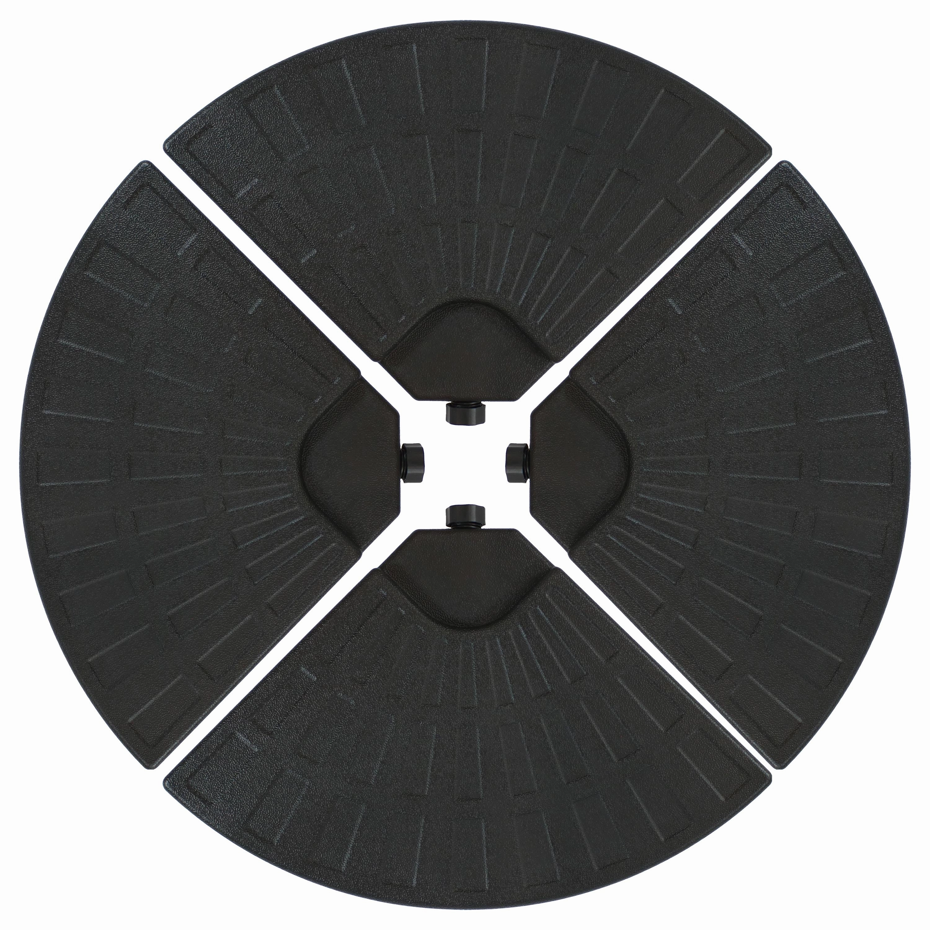 Sunnydaze Cantilever Offset Patio Umbrella Base Plate Weights - Set of 4outdoor patio furniture set